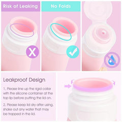 Travel Bottle Toiletries Containers Leak Proof Squeezable Silicone Tubes