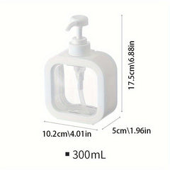 300-500ML Plastic Refillable Soap Dispenser Bottle with Pump