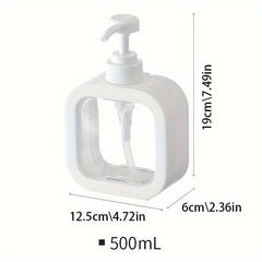 300-500ML Plastic Refillable Soap Dispenser Bottle with Pump