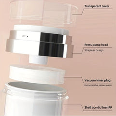 Cream Jar Vacuum Bottle Airless Pump Jar Leak Proof Cosmetic Container