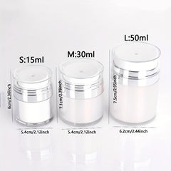 Cream Jar Vacuum Bottle Airless Pump Jar Leak Proof Cosmetic Container