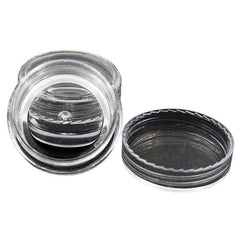 50pcs Clear Cream Jar Mini Cosmetic Bottles for Nail Polish Skincare and More