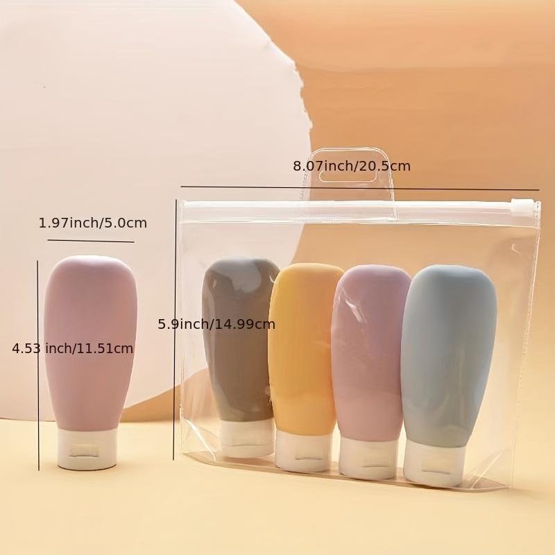 4pcs Travel Bottles Set Refillable Cosmetic Containers for Toiletries