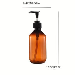 4pcs 300ml Pump Bottles Dispenser Portable Shampoo Lotion Hand Pump Bottle