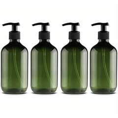 4pcs 300ml Pump Bottles Dispenser Portable Shampoo Lotion Hand Pump Bottle