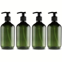 4pcs 300ml Pump Bottles Dispenser Portable Shampoo Lotion Hand Pump Bottle