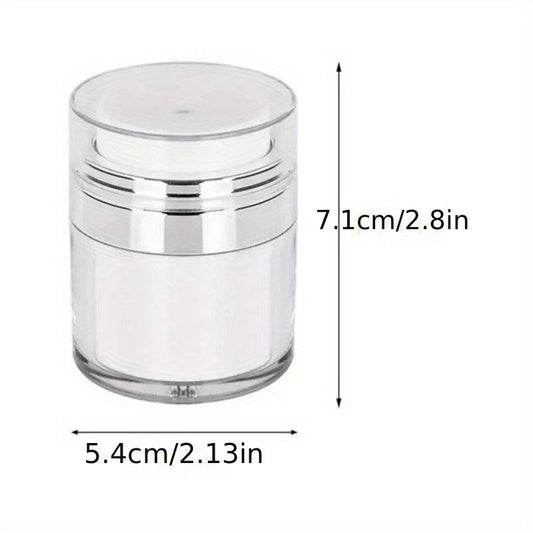 Airless Pump Jar Refillable Cream Jar Vacuum Bottle Squeeze Lotion Jar
