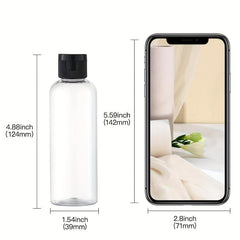 3 4Oz Travel Bottles With Flip Cap Empty Makeup Sample Container 100ml Cap