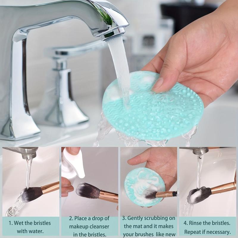 Makeup Brush Cleaner Mat Portable Silicone Scrubber