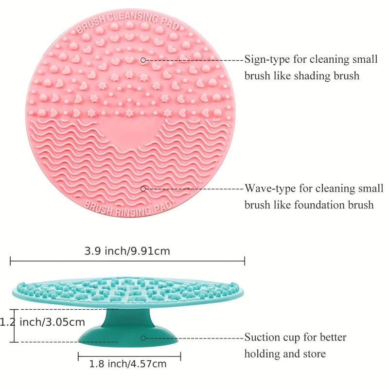 Makeup Brush Cleaner Mat Portable Silicone Scrubber