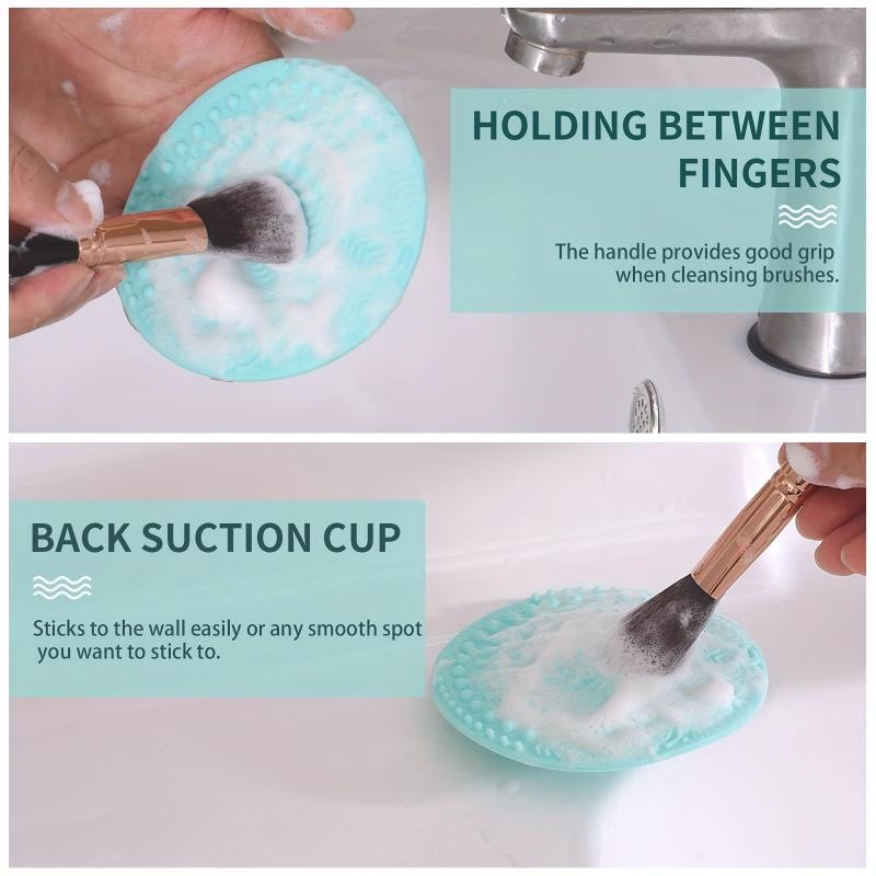 Makeup Brush Cleaner Mat Portable Silicone Scrubber