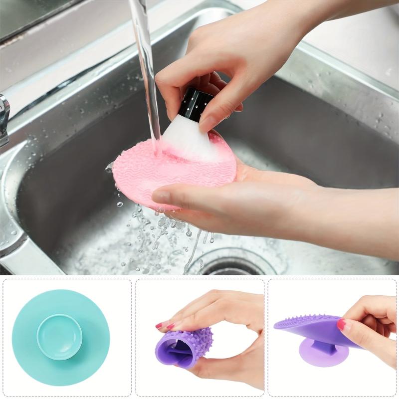 Makeup Brush Cleaner Mat Portable Silicone Scrubber