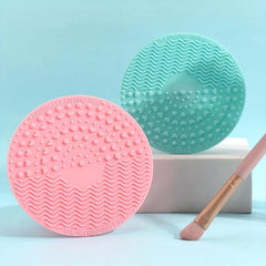 Makeup Brush Cleaner Mat Portable Silicone Scrubber