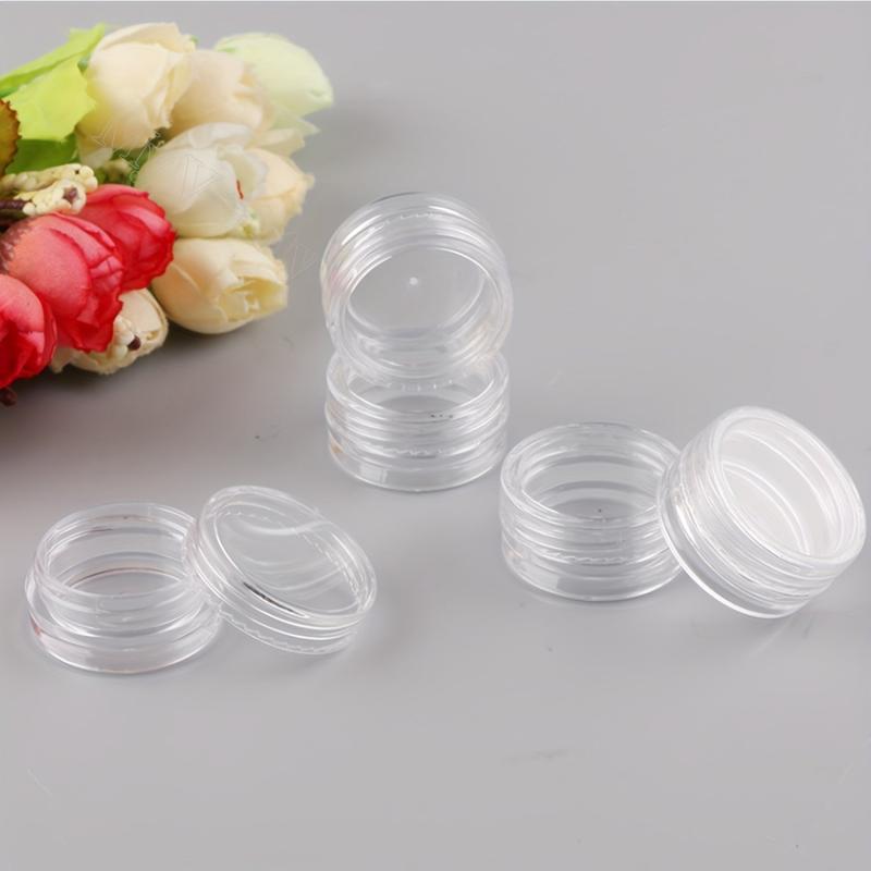 50pcs 3ml Cosmetic Sample Container with Screw Cap Lid