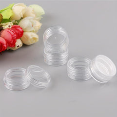 50pcs 3ml Cosmetic Sample Container with Screw Cap Lid