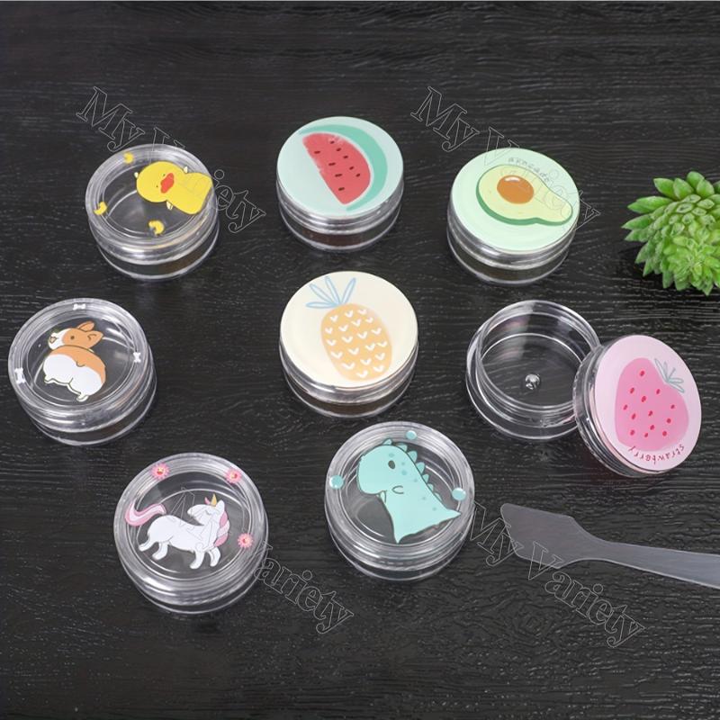 50pcs 3ml Cosmetic Sample Container with Screw Cap Lid