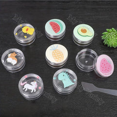 50pcs 3ml Cosmetic Sample Container with Screw Cap Lid