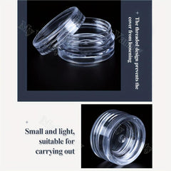 50pcs 3ml Cosmetic Sample Container with Screw Cap Lid