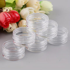 50pcs 3ml Cosmetic Sample Container with Screw Cap Lid