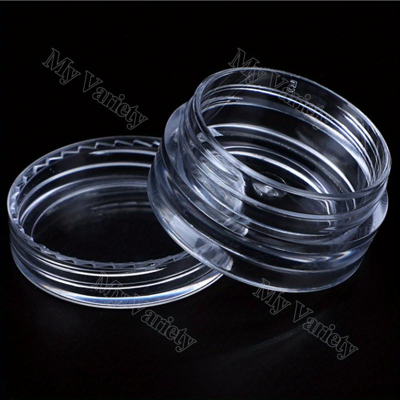 50pcs 3ml Cosmetic Sample Container with Screw Cap Lid