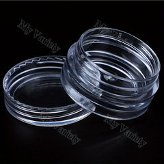 50pcs 3ml Cosmetic Sample Container with Screw Cap Lid