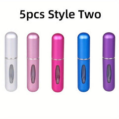 5PCS 5ml Perfume Spray Bottle Portable Atomizer Refillable Mini Bottles