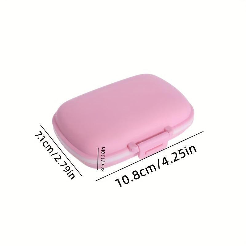 8 Compartment Travel Pill Organizer Moisture Proof Small Pill Box Portable
