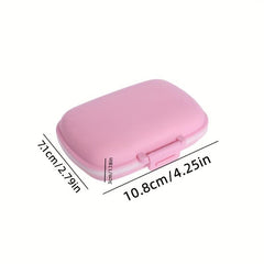 8 Compartment Travel Pill Organizer Moisture Proof Small Pill Box Portable