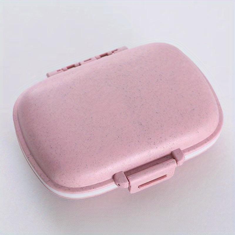 8 Compartment Travel Pill Organizer Moisture Proof Small Pill Box Portable