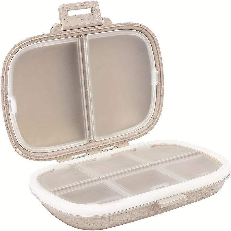8 Compartment Travel Pill Organizer Moisture Proof Small Pill Box Portable