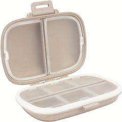 8 Compartment Travel Pill Organizer Moisture Proof Small Pill Box Portable
