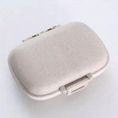 8 Compartment Travel Pill Organizer Moisture Proof Small Pill Box Portable