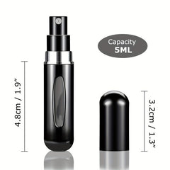 4PCS 5ml Refillable Perfume Atomizer Spray Bottle for Travel