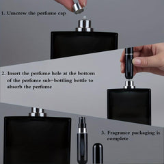 4PCS 5ml Refillable Perfume Atomizer Spray Bottle for Travel