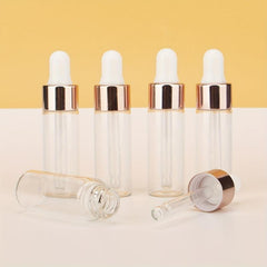 5 Mini Glass Dropper Bottles for Oils 2ml/5ml