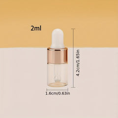 5 Mini Glass Dropper Bottles for Oils 2ml/5ml
