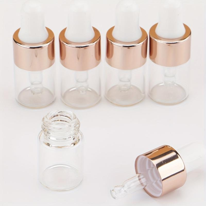 5 Mini Glass Dropper Bottles for Oils 2ml/5ml