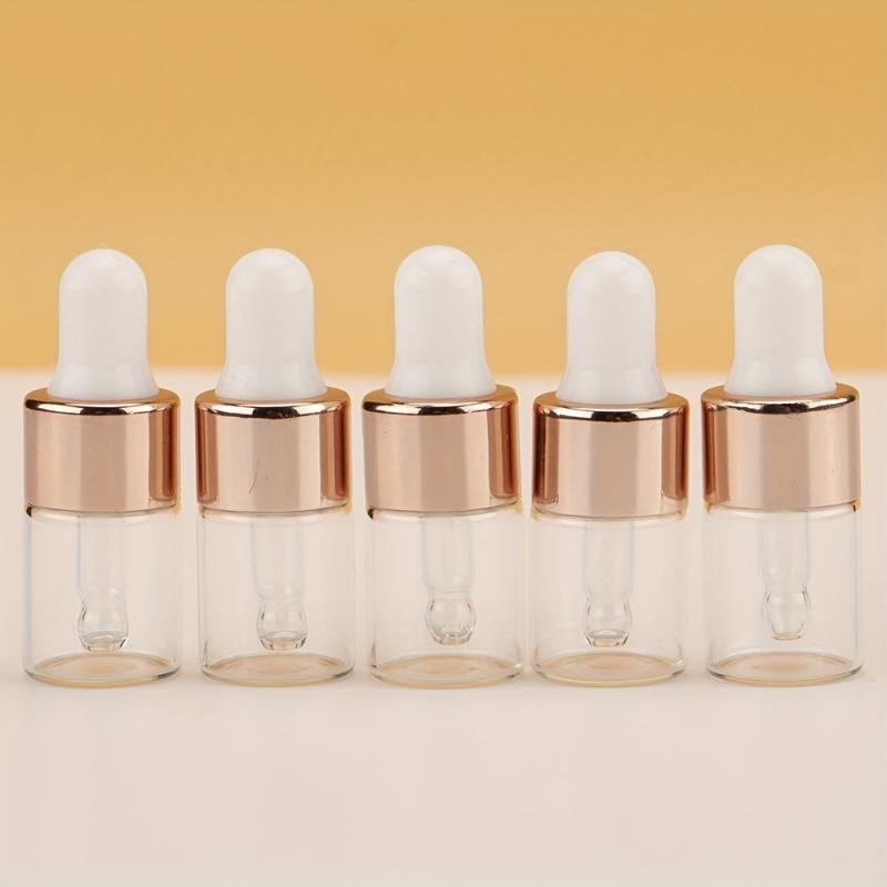 5 Mini Glass Dropper Bottles for Oils 2ml/5ml