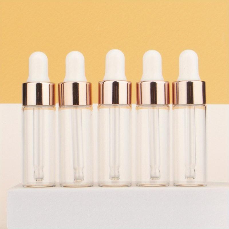 5 Mini Glass Dropper Bottles for Oils 2ml/5ml