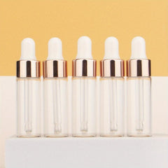 5 Mini Glass Dropper Bottles for Oils 2ml/5ml