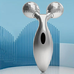 Facial Roller Massager Smooth Wrinkles Neck Eyes Massage Lymphatic Drainage