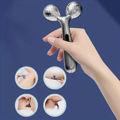 Facial Roller Massager Smooth Wrinkles Neck Eyes Massage Lymphatic Drainage