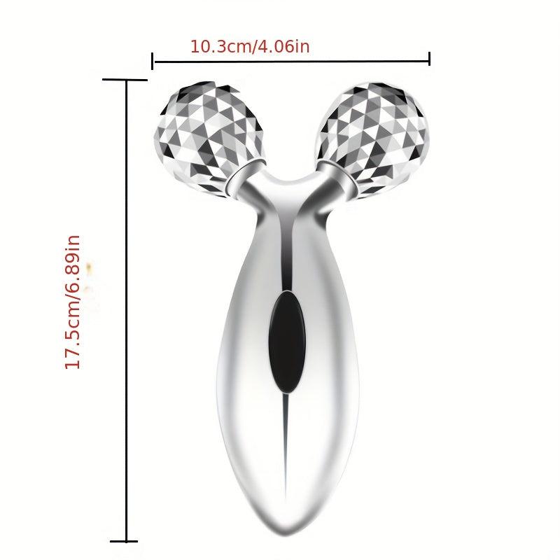 Facial Roller Massager Smooth Wrinkles Neck Eyes Massage Lymphatic Drainage