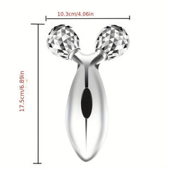 Facial Roller Massager Smooth Wrinkles Neck Eyes Massage Lymphatic Drainage