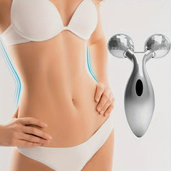 Facial Roller Massager Smooth Wrinkles Neck Eyes Massage Lymphatic Drainage