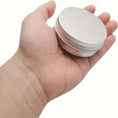 24 Pcs 60ml Aluminum Jars Cosmetic Sample Containers with Screw Cap Lid