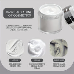 2pcs Empty Airless Pump Cosmetic Jar Container Leak Proof BPA Portable