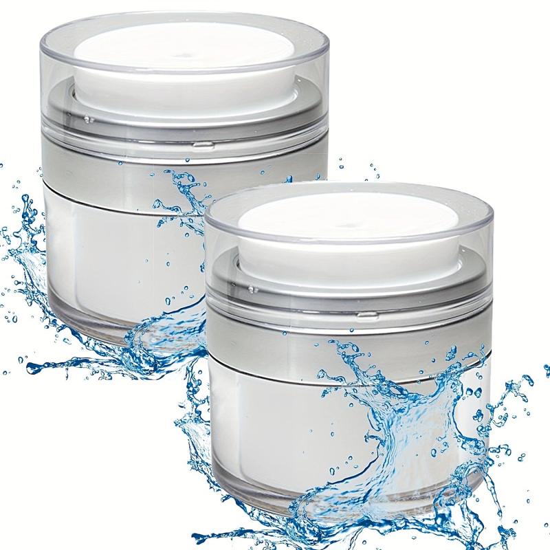 2pcs Empty Airless Pump Cosmetic Jar Container Leak Proof BPA Portable
