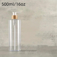 Bamboo Pump Dispenser for Shower Gel - 300ml Capacity