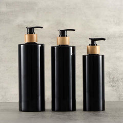 Bamboo Pump Dispenser for Shower Gel - 300ml Capacity